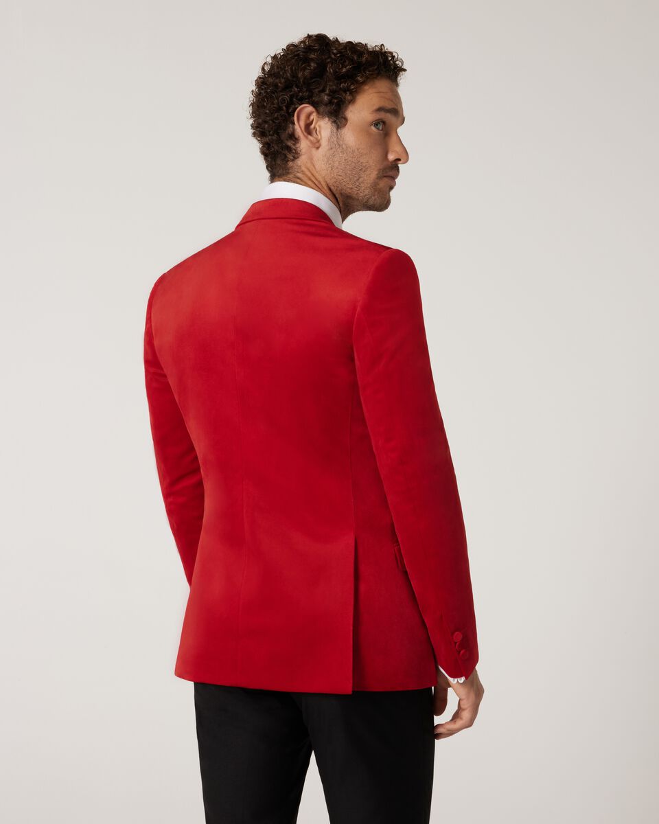 Slim Fit Velvet Tuxedo Jacket 